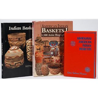Three books on Native American baskets.