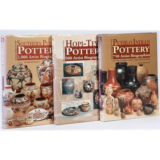 Set of three volumes on Pueblo pottery.