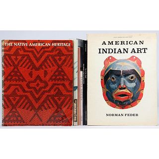 Seven books on Native American art.