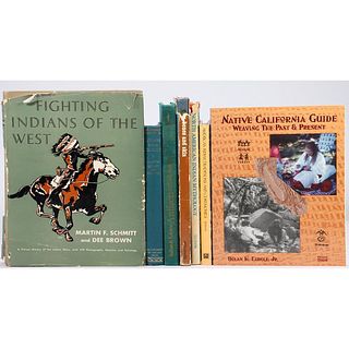 Seven books on Native American culture.