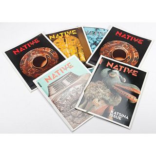 Thirteen issues of Native American Art magazine.