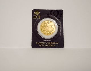 2019 Eastern Caribbean Ten Dollar Gold Coin.