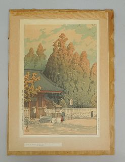 Kawase Hasui, "Asama Shrine, Shizuoka". 