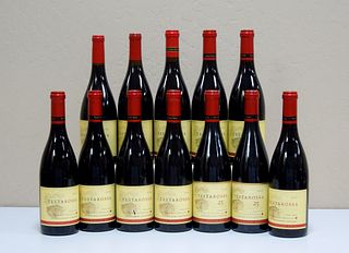 Twelve Bottles Assorted Testarossa Pinot Noir.