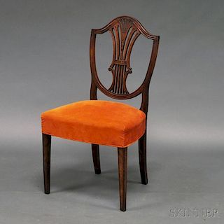 Federal Mahogany Shield-back Side Chair