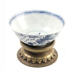 Early Chinese Blue and White Bowl