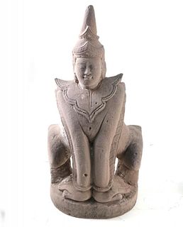 Tibetan Stone Allegorical Sculpture