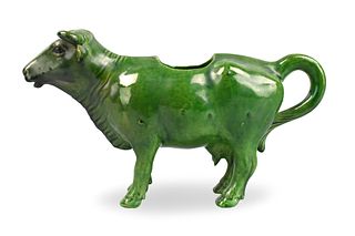 Chinese Green Glazed Buffalo Shaped Waterpot,ROC P