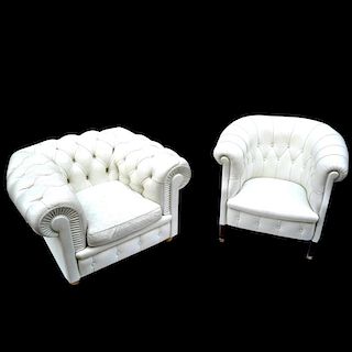 Two Poltrona Frau Club Chairs