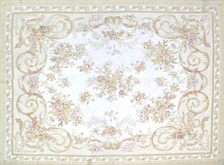 Aubusson Style Wool Rug