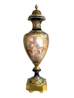 Antique 19th Century French Sevres Porcelain Vase