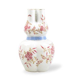 Chinese Enameled Gourd Vase,ROC Period