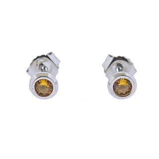 Tiffany &amp; Co Peretti Color by the Yard Citrine Silver Earrings