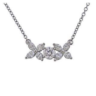 Tiffany &amp; Co Victoria Platinum Diamond Pendant Necklace