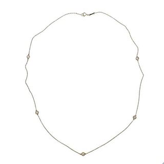 Tiffany &amp; Co Peretti Diamonds by the Yard 18k Gold Necklace