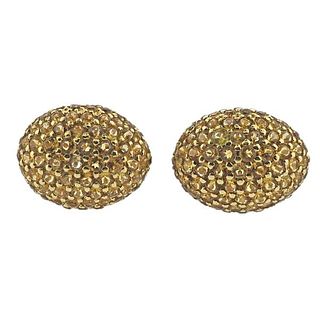 Roberto Coin 18k Gold Citrine Earrings