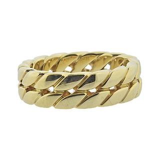 David Yurman 18k Gold Curb Link Ring