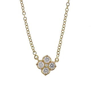 Cartier Hindu 18k Gold Diamond Pendant Necklace