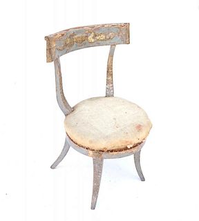 Italian Saber Leg Side Chair