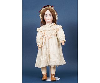 LARGE BISQUE HEAD DOLL