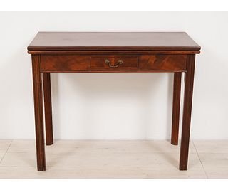 ENGLISH CHIPPENDALE GAMING TABLE
