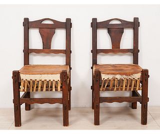 PAIR OF ARTS & CRAFTS CHAIRS