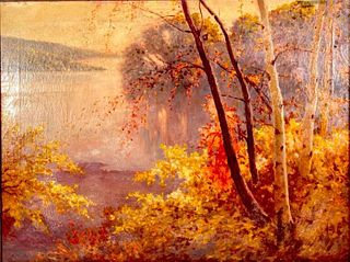 C. Muller Oil, Autumn Landscape
