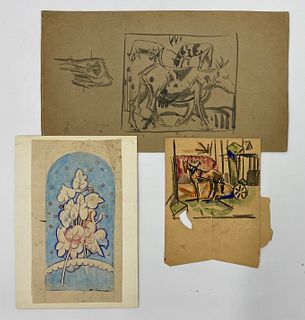 Three William Sommer Drawings