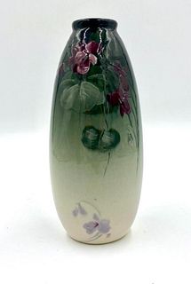 Weller Eocean Vase, Pansies