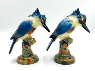 Two Weller Brighton Kingfisher Flower Frogs