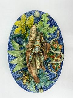 Thomas Sergent Nature Plate in Palissy Style