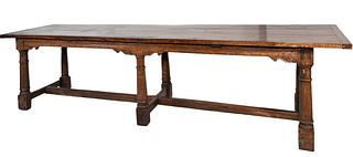 18thc. Oak Refectory Table