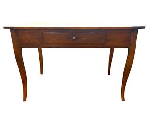 French Provincial Pine or Fruitwood Bureauplat, 18thc.