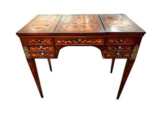 Dutch Marquetry Dressing Table, 19thc.