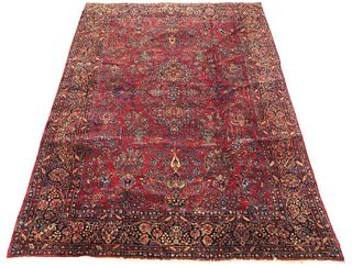 Vase Design Sarouk Carpet, 12' x 9'