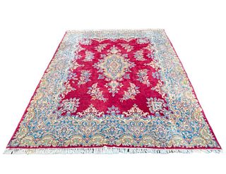 Large Red Kerman Carpet, 10' x 8'