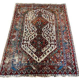 Antique Caucasian Carpet, 6'3" x 4'10"