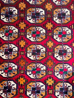 Meshad Sarakh Carpet, 6'8" x 3'3"