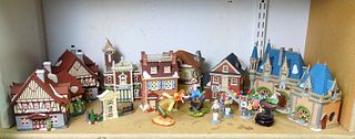 Group of Disney Village Collection.