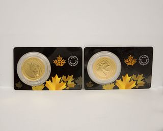 (2) Royal Canadian Mint 200 Dollars Gold Coins.