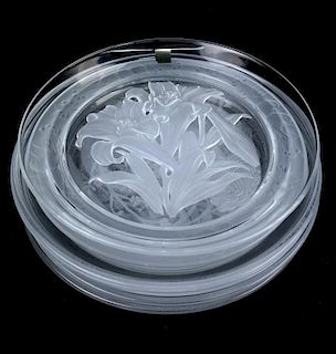 Four Lalique Dishes & Two Others