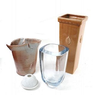 Three Assorted Vases & a Bernardaud Item