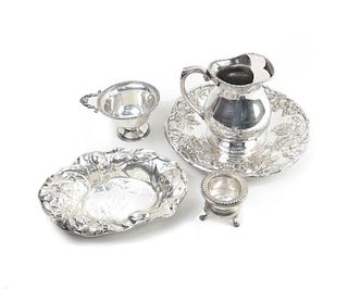 Five Silver and SIlverplate Items