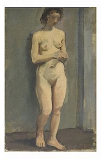 Raphael Soyer, Standing Female Nude