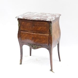 Louis XV-Style Two-Drawer Commode