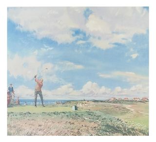 Weaver, "The Master Stroke" Golf Print