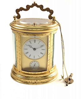 Oval Shaped Carriage Clock