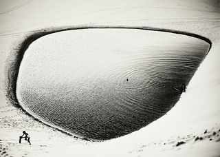 MORGAN MAASSEN (American b. 1996) A PHOTOGRAPH, "Untitled Waterhole," 21ST CENTURY,