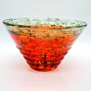 Kosta Boda Kjell Engman Art Glass Bowl