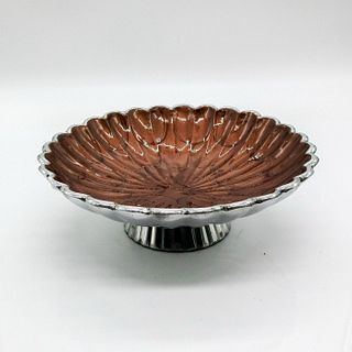 Julia Knight Peony Pedestal Bowl, Chocolate